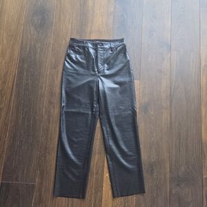 Express Faux Leather High Rise Pants